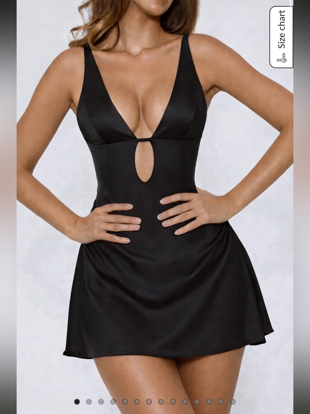 The 9pm Cut Out A-Line Mini Dress Black size Large NWT